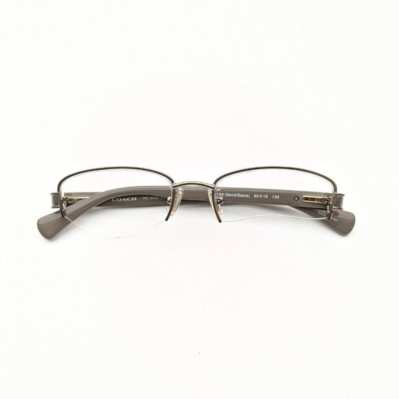🕶️Coach HC5059 (Kacey) 9198(Sand/Sepia) Eyeglasses 50/18 135 /ALH152🕶️​ - Picture 1 of 9
